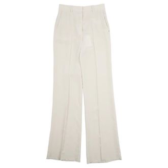 Max Mara Wide Trousers, female, White, Size: 2XS Orario Wide Trousers