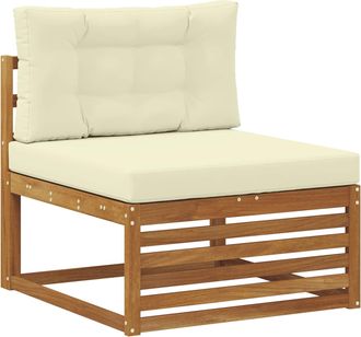 vidaXL Sof&aacute; Central De Exterior Madera De Acacia S&oacute;lida Natural Vidaxl
