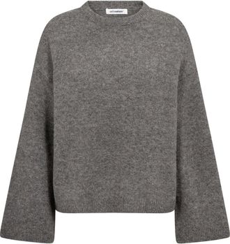 Co'Couture Roger CC Jersey de Cuello Redondo - Knitwear - Mujer - Gris - XS