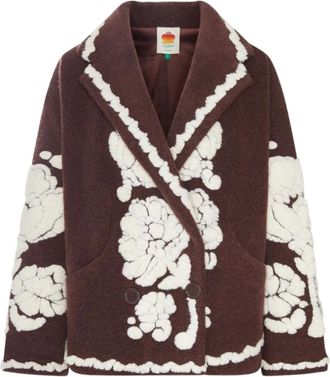Farm Rio Cappotto corto Flowers - - Coats - Donna - Marrone - S