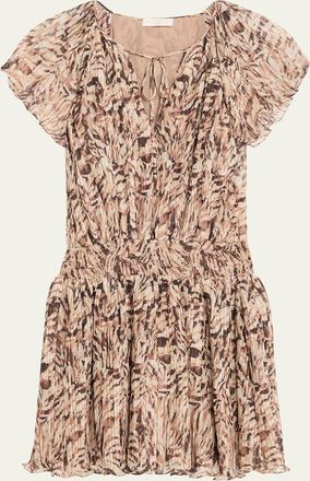 Ramy Brook Felicia Pleated Mini Dress