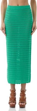 AFRM Dorota Open Stitch Maxi Skirt in Summer Grass at Nordstrom Rack, Size X-Small