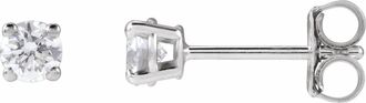 Diamond2Deal 1/3ct Lab-Grown Diamond Stud Earrings Clarity VS, Color F-G, 14k Gold