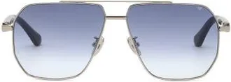Philipp Plein Sunglasses Men in Shinypalladium at Nordstrom, Size +0.00