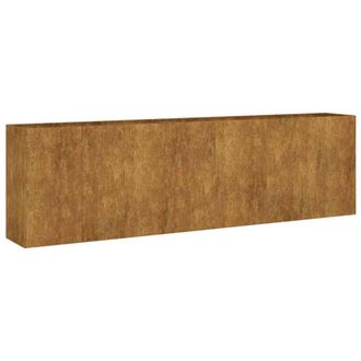 Berkfield Home Garden Raised Bed 280x40x80 cm Corten Steel in Brown | Size: 280 x 40 x 80 cm