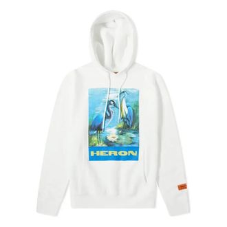 Heron Preston SS21 Herons Popover Hoodie White Multi-color HMBB004F198080010288