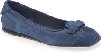Jeffrey Campbell Faylen Ballet Flat in Navy Suede Combo at Nordstrom, Size 6.5