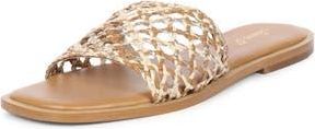 SaintG Jade Woven Slide Sandal in Tan Multi at Nordstrom Rack, Size 10Us / 40Eu