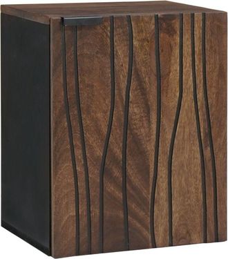 vidaXL Sink Cabinet Brown, Black 38 x 33.5 x 48 cm Engineered wood Vidaxl