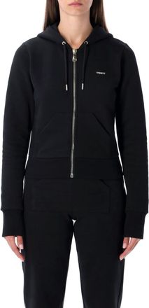 Coperni Black Zip-Up Logo Hoodie