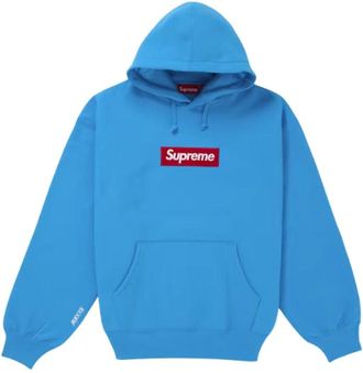 SUPREME Hoodies & sweatvesten, unisex, Blauw, XL, Box Logo Hooded Sweatshirt