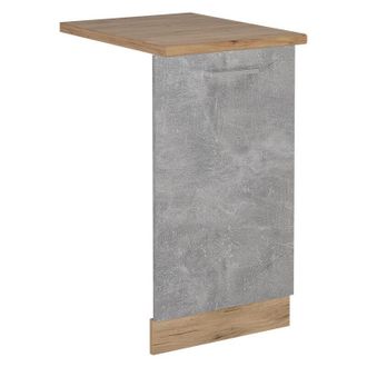 Vicco Tapa Del Lavavajillas R-line, Hormig&oacute;n, 45 Cm, Et Roble