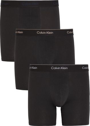 Calvin Klein Icon Stretch-cotton Boxer Briefs - set of Three - Black - XL