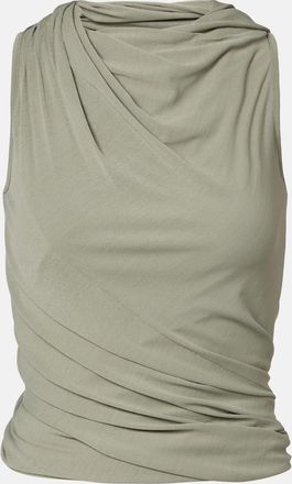 Rick Owens Lilies Luna draped jersey top