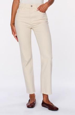 DL1961 Patti Straight Leg High Rise Jeans in Ecru Vintage at Nordstrom Rack, Size 24