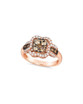 Le Vian Chocolate Cluster 14K Rose Gold 1.00 ct. tw. Diamond Ring