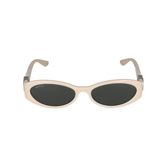 Gucci Sunglasses, female, Beige, Size: 54 MM Stylish Ivory Grey Sunglasses