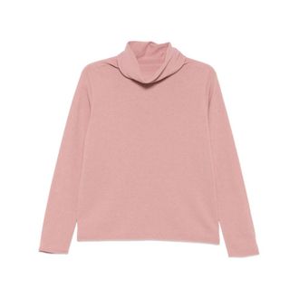 Le Tricot Perugia Turtleneck Sweater - Dames - Coltruien - Roze - S - Truien & Vesten