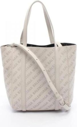 Balenciaga Pre-owned Tote Bags, female, White, Size: ONE SIZE Pre-owned Vintage Tote Bag