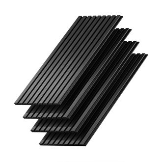 Vicco Paneles Murales Akustikpaneel, Roble Negro, 4 Piezas