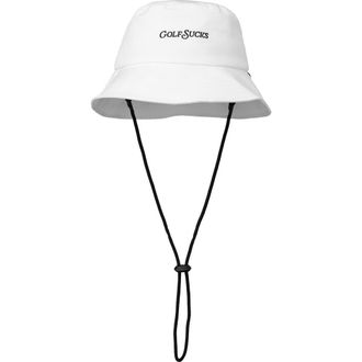 Travis Mathew Golf Sucks Bucket Hat in White at Nordstrom