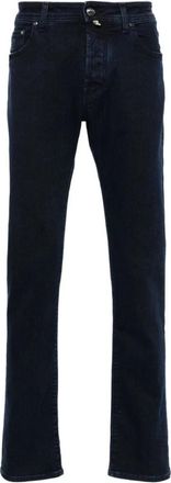 Jacob Cohen Stijlvolle Denim Jeans voor Mannen - Heren - Slim Fit Jeans - Zwart - W35 - Denim - Jeans