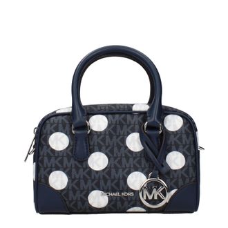 Michael Kors Thompson Handtasche Damen Stoff Blau/Marineblau