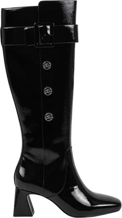 Karl Lagerfeld Beata - Dames - Laarzen met Hak - Zwart - 39 EU - Leer - Schoenen