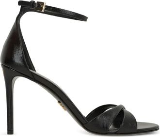 Prada Sandali con fasce incrociate - Nero