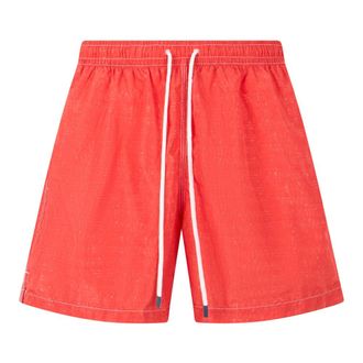 Fedeli Beachwear, male, Red, Size: XL Madeira Swim Shorts
