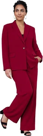 Jessica London Bi-Stretch Shaped Blazer in Rich Burgundy at Nordstrom, Size 24
