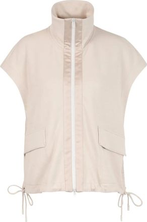 Marc Cain Muts - Dames - Bodywarmers - Beige - S - Katoen - Jassen