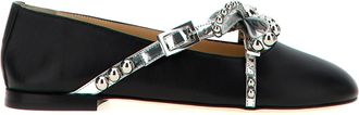 Mach & Mach Leather Ballet Womens Flats