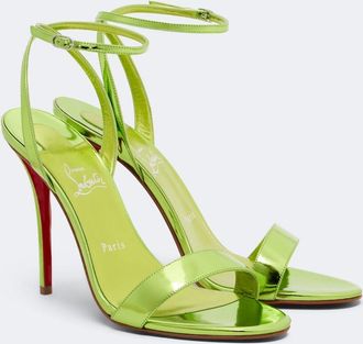 Christian Louboutin Miss Z mirrored leather sandals