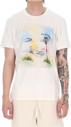 Isabel Marant Isabel Marant, T-Shirts, male, Beige, Size: S T-shirt in cotone Ibiza mod. Honore