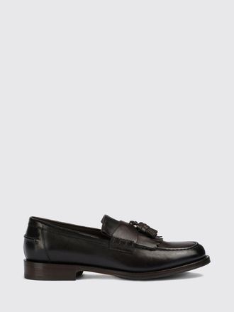 Doucal's Tassel Loafers in Smooth Calfskin Leather and Leather Sole