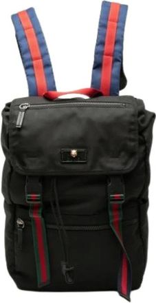 Gucci Zaino Pre-owned in nylon - - Pre-owned - unisex - Nero - ONE SIZE
