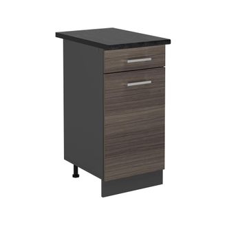 Vicco Mueble Bajo De Cocina R-line, Gris Noble, 40 Cm, Et Antracita