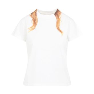 Maison Margiela Dames, Tops, Wit, Maat: M Jersey