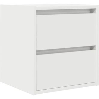 vidaXL Mesilla De Noche De Pared Blanca 38x34x40 Cm Vidaxl