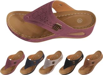 Generic Womens Flip Flops Comfortable Walking Sandals with Plantar Ladies Yoga Mat Fasciitis Arch Support Slip On Indoor Outdoor for Summer Casual Slippers Ev