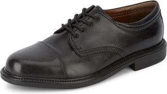 Dockers Gordon 90-2214 Oxford Mens Black Leather Cap Toe Dress Shoes RHS3843