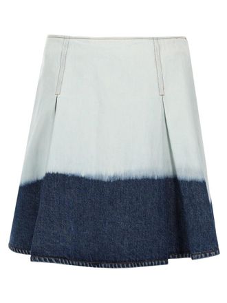 Marni Two-Tone Woven Structured Midi Skirt