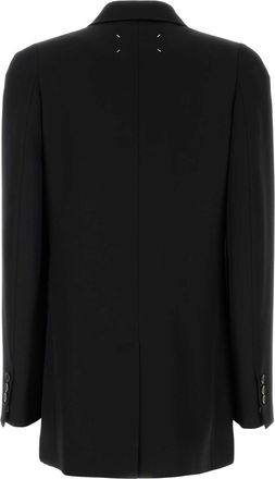 Maison Margiela Womens Black Wool Blazer Giacche E Gilet Jacket