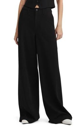 Rag & Bone Sofie High Waist Pont&eacute; Wide Leg Pants in Black at Nordstrom Rack, Size Xx-Small