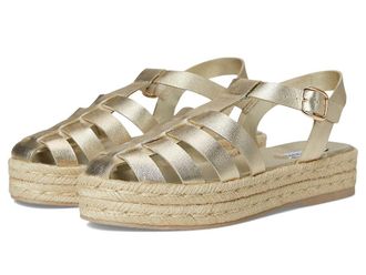 Steve Madden Marlin Womens Sandals Gold Leather : 6.5 M