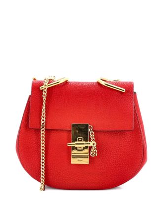 Chloé Drew Leather Mini crossbody bag - Rosso
