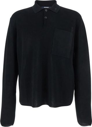 Jacquemus Le Polo Tricot - Heren - Polos - Zwart - M - Katoen - Tops