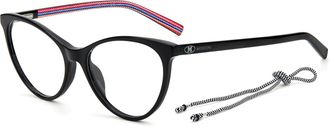 M Missoni Ladies Black Cat Eye Eyeglass Frames MMI-0009-807
