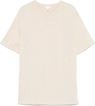 Sunspel cotton knit T-shirt - men - Cotton - S - Neutrals